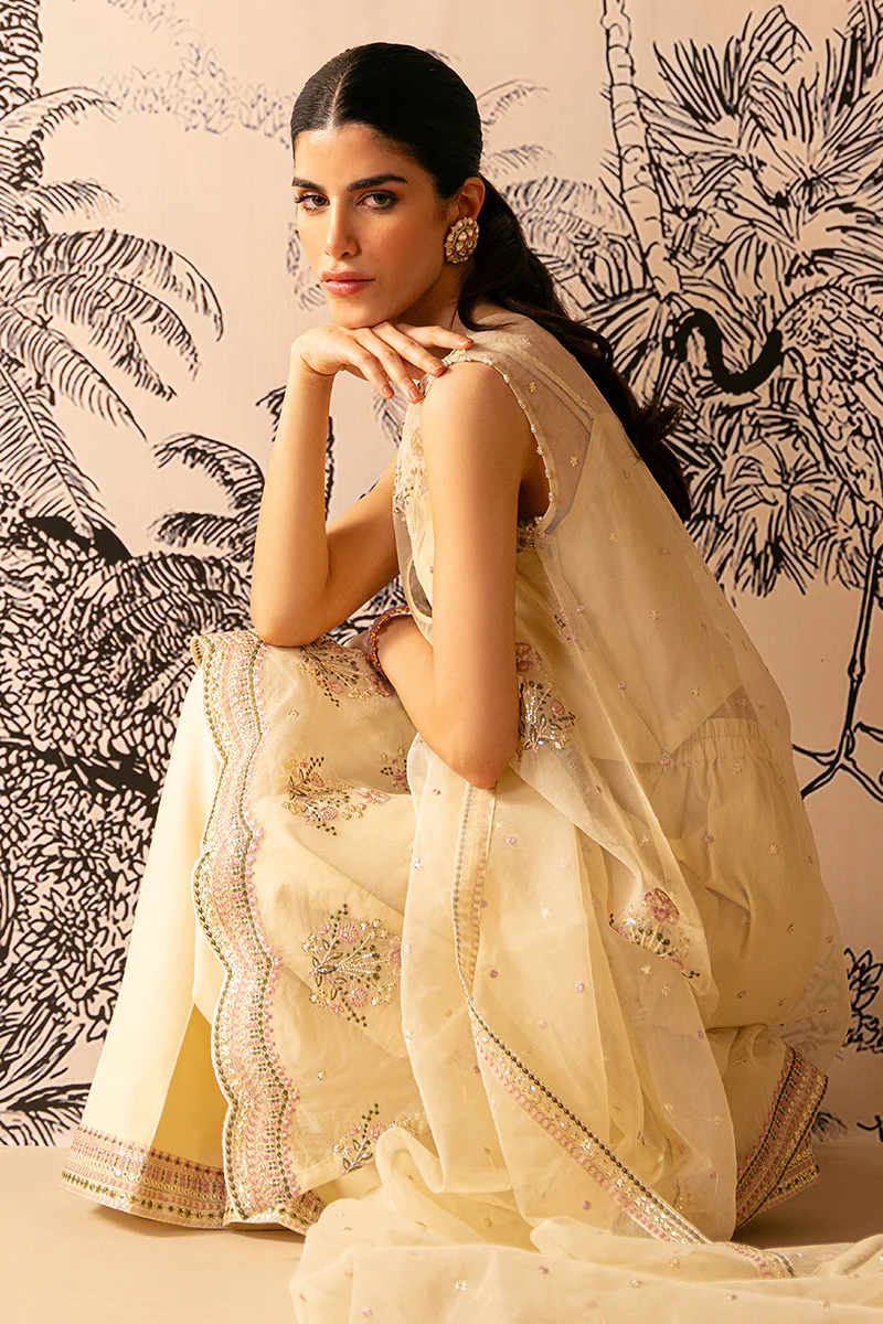 OPAL GLOW-4 PIECE EMBROIDERED ORGANZA SUIT - Image 6