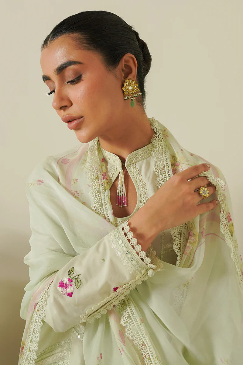 PASTEL BLOOM-3 PIECE EMBROIDERED LAWN SUIT - Image 3
