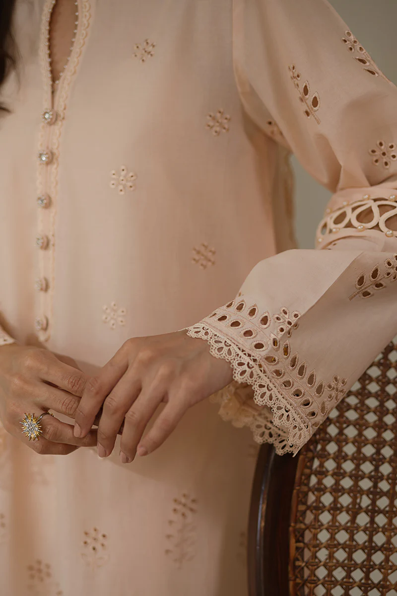 PEARLED IVORY-3 PC CHIKANKARI SUIT - Image 2