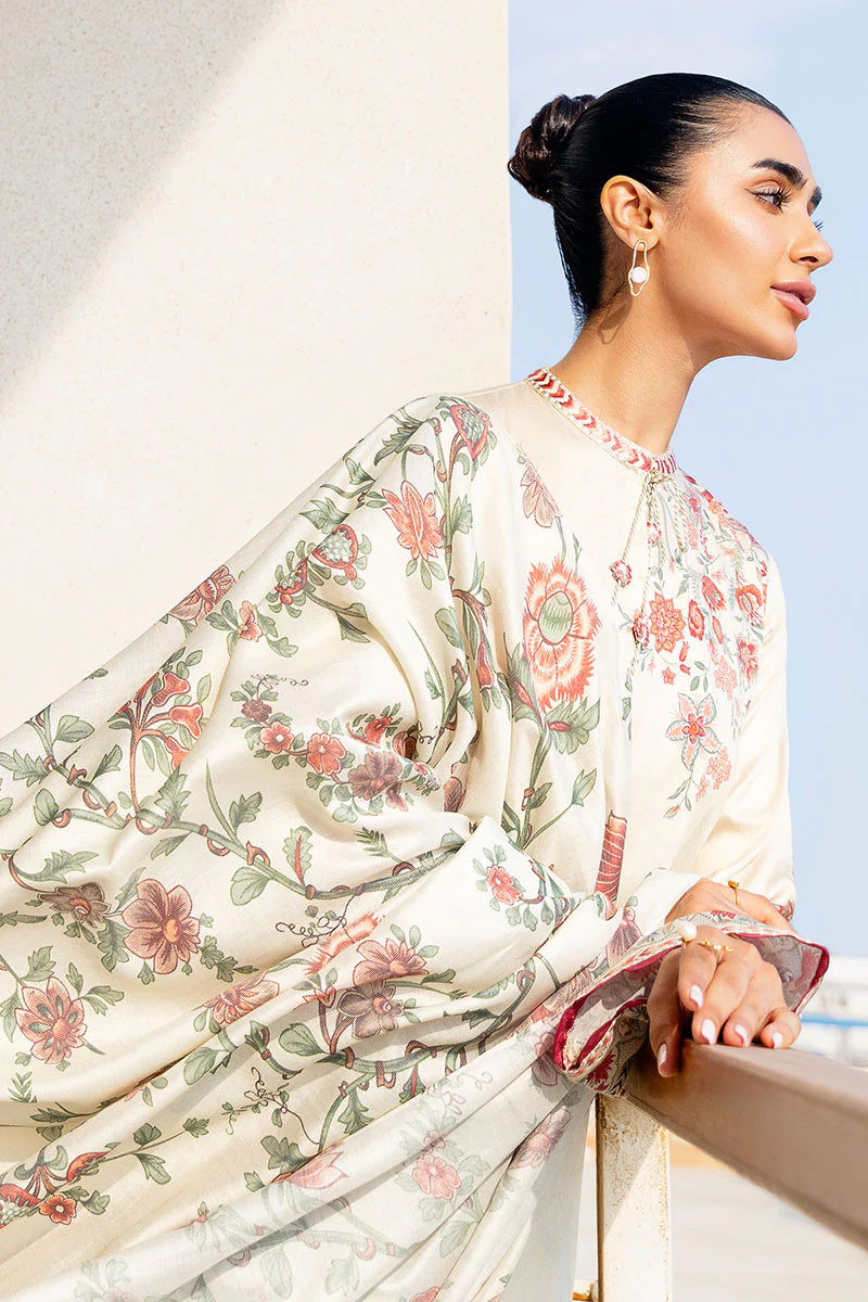 PETAL SAND-3PC SATIN PRINTED SUIT - Image 4