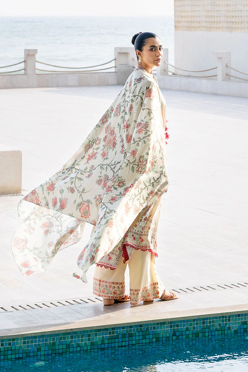 PETAL SAND-3PC SATIN PRINTED SUIT - Image 7