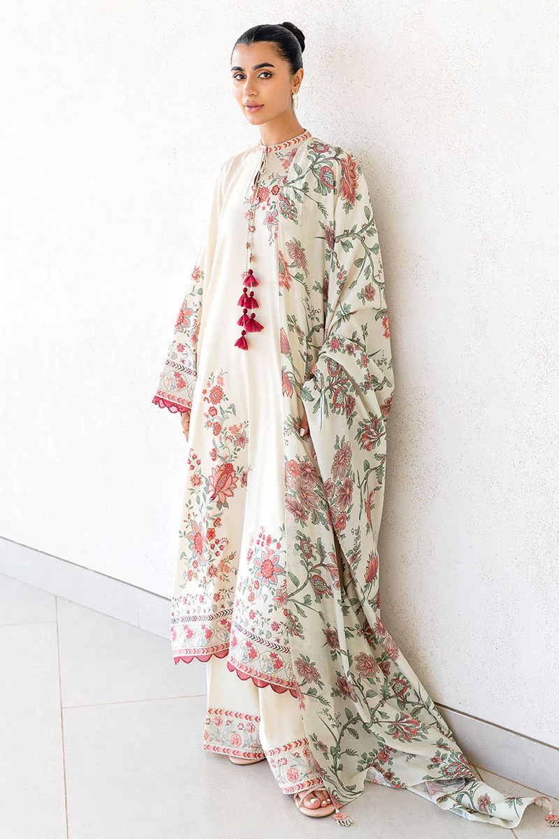 PETAL SAND-3PC SATIN PRINTED SUIT - Image 8
