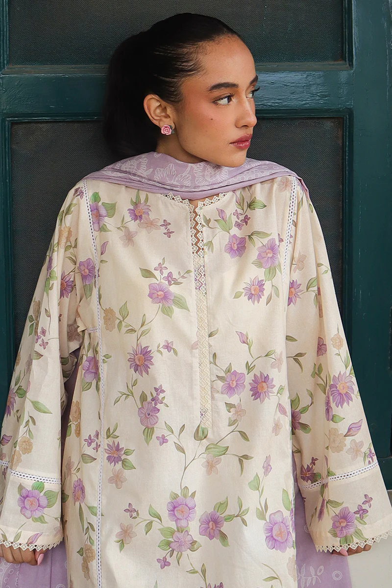 ROSEATE MUSE-3 PIECE PRINTED LAWN SUIT - Image 4