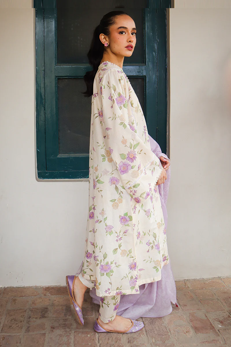 ROSEATE MUSE-3 PIECE PRINTED LAWN SUIT - Image 7