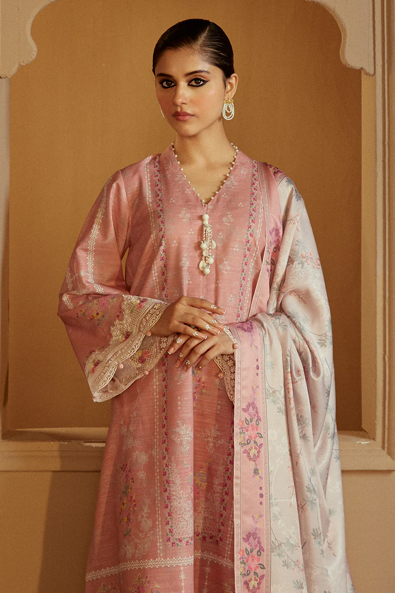 ROSY DEW-3 PC KHADDAR EMBROIDERED SUIT - Image 5