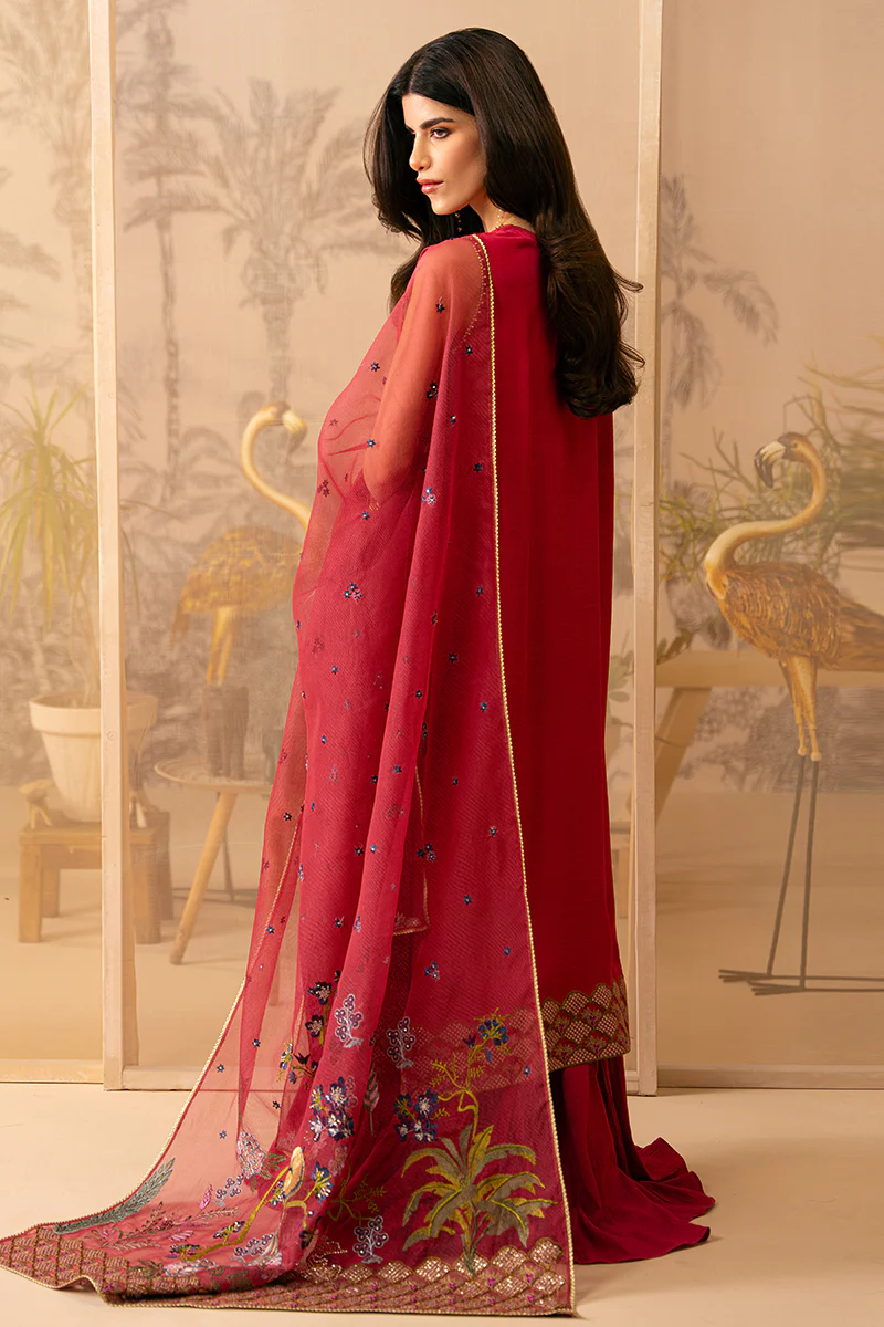 ROSY TWILIGHT-3 PIECE EMBROIDERED SILK SUIT - Image 7