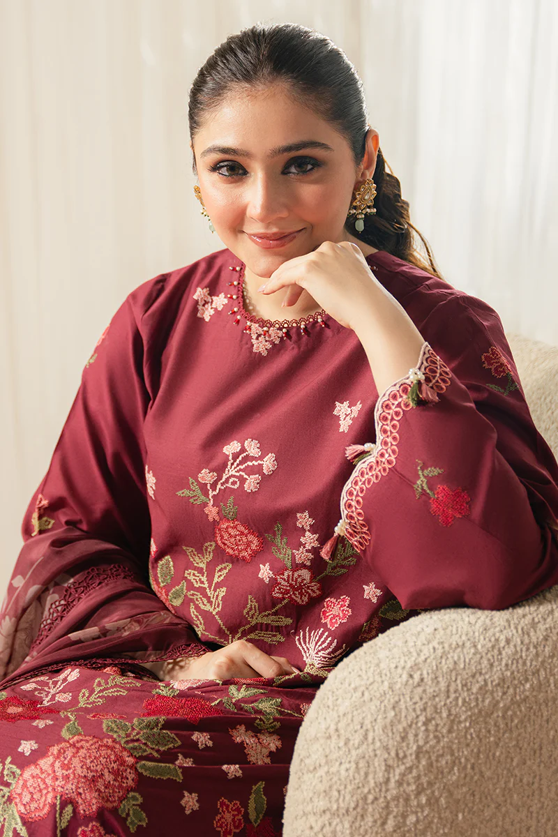 RUBY MAZE-3 PIECE EMBROIDERED LAWN SUIT - Image 2