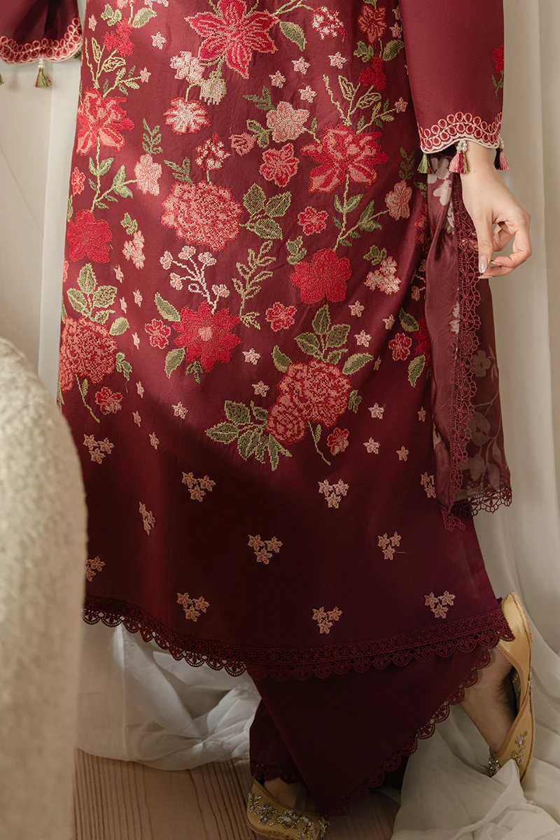 RUBY MAZE-3 PIECE EMBROIDERED LAWN SUIT - Image 3