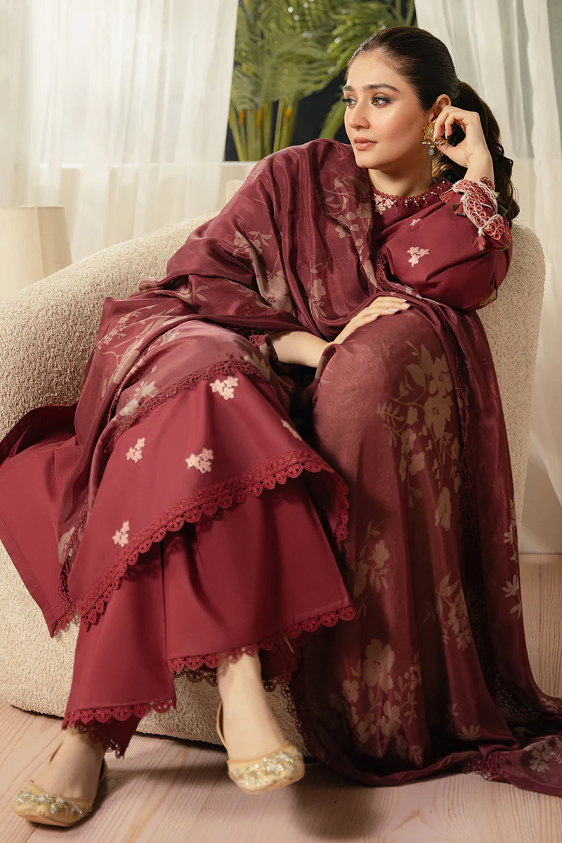 RUBY MAZE-3 PIECE EMBROIDERED LAWN SUIT - Image 7