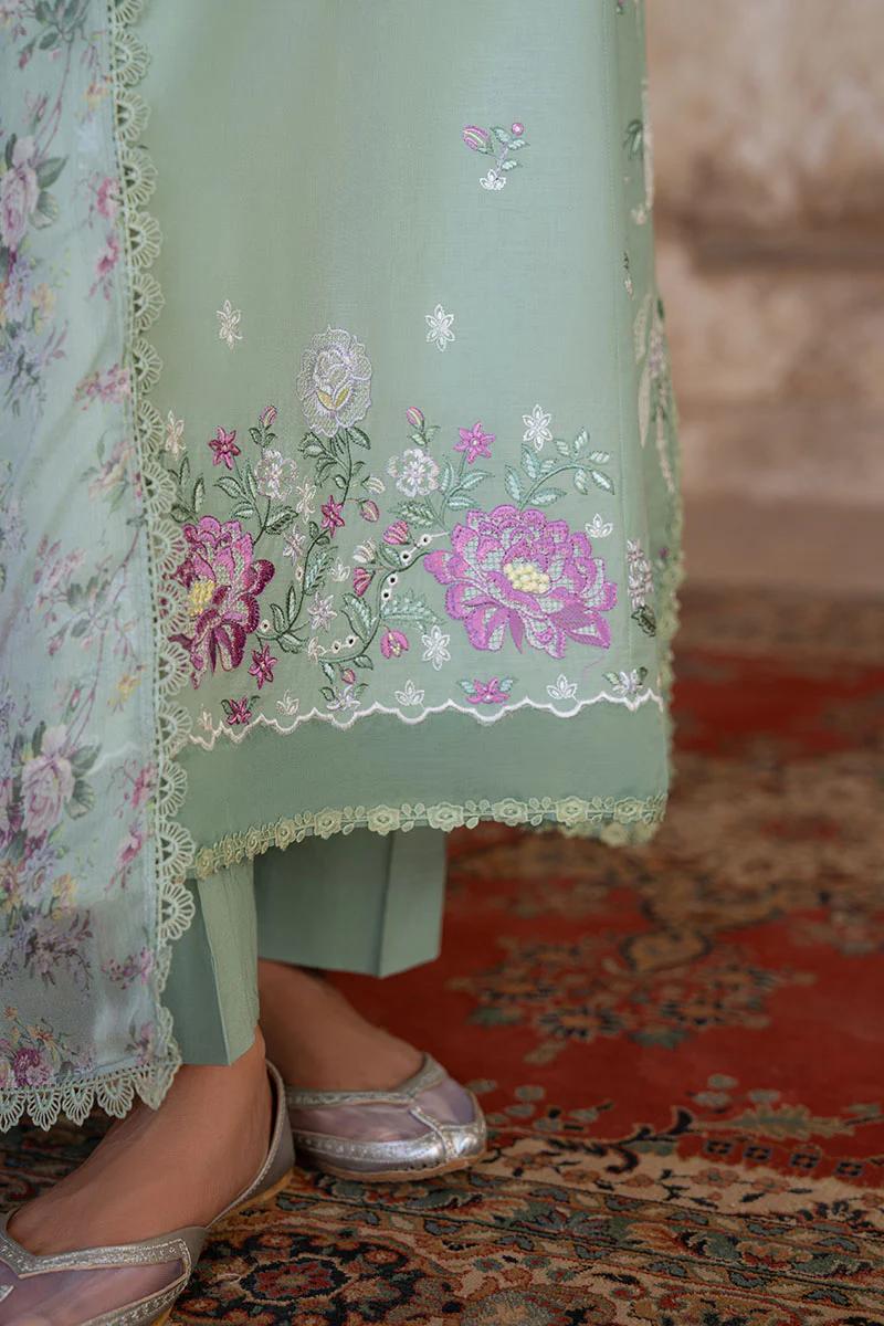 SAGE GRACE-3PC EMBROIDERED LAWN SUIT - Image 5