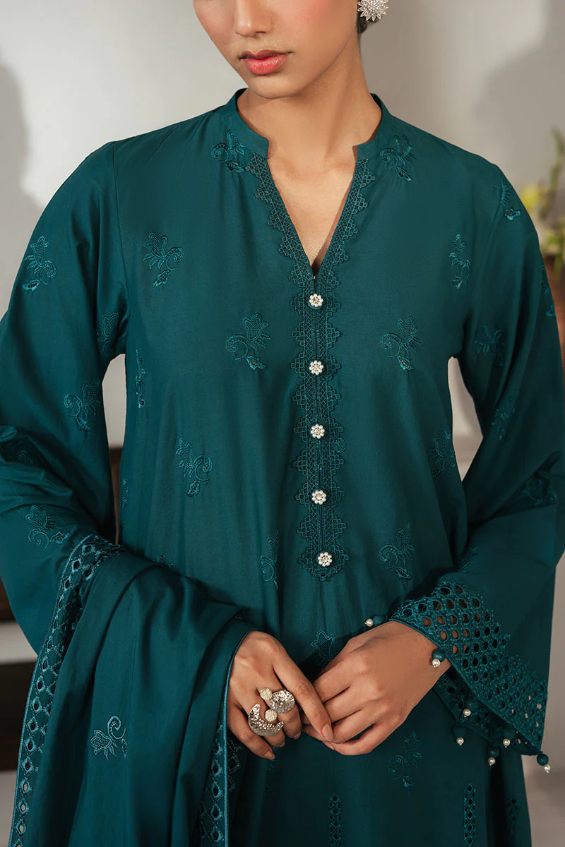 SHADED GEM-3PC CHIKANKARI SUIT - Image 2