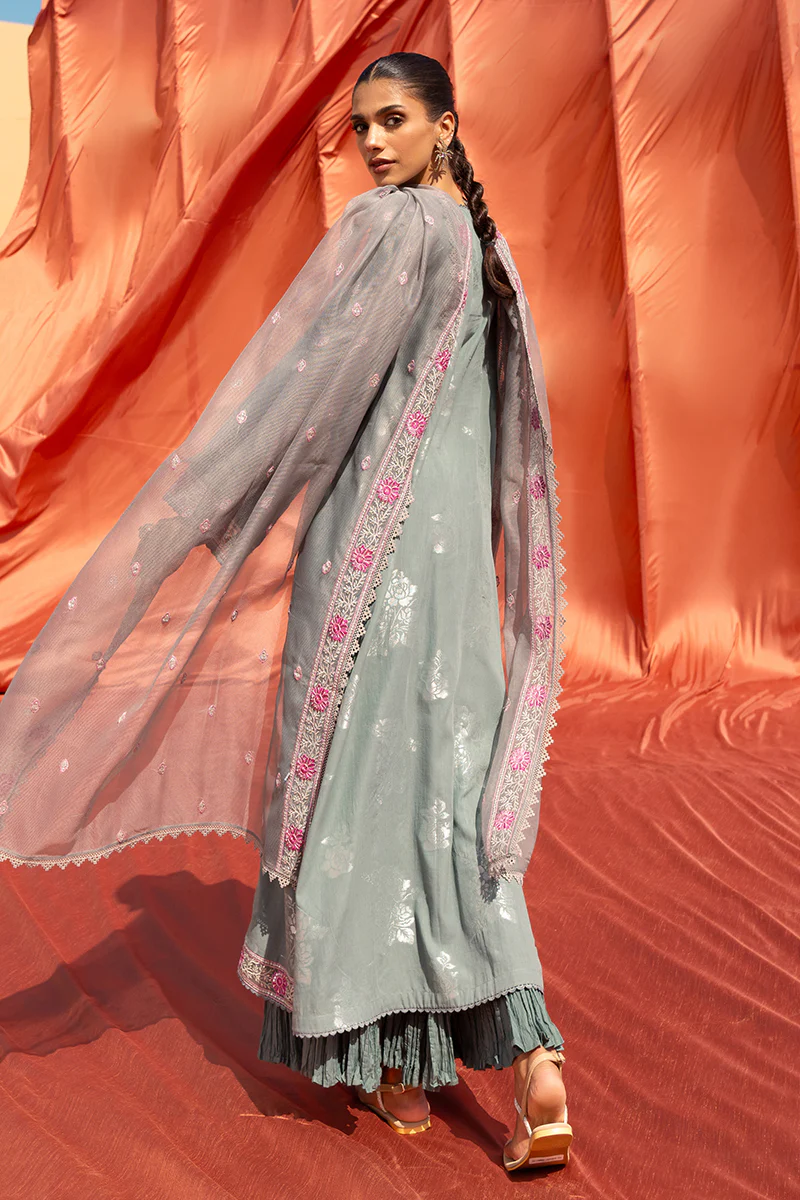 SILVER SHINE-3 PIECE COTTON JACQUARD SUIT - Image 7