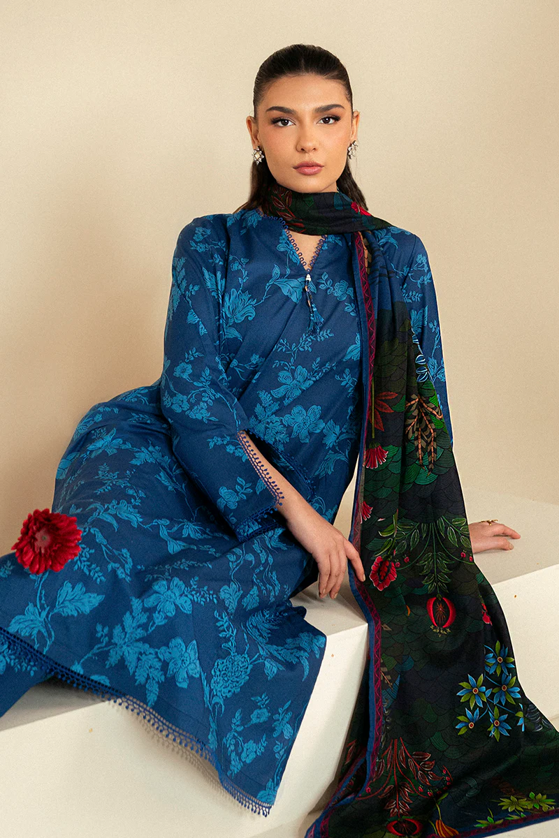 TEAL OAKLEY-3 PIECE LAWN SUIT - Image 2