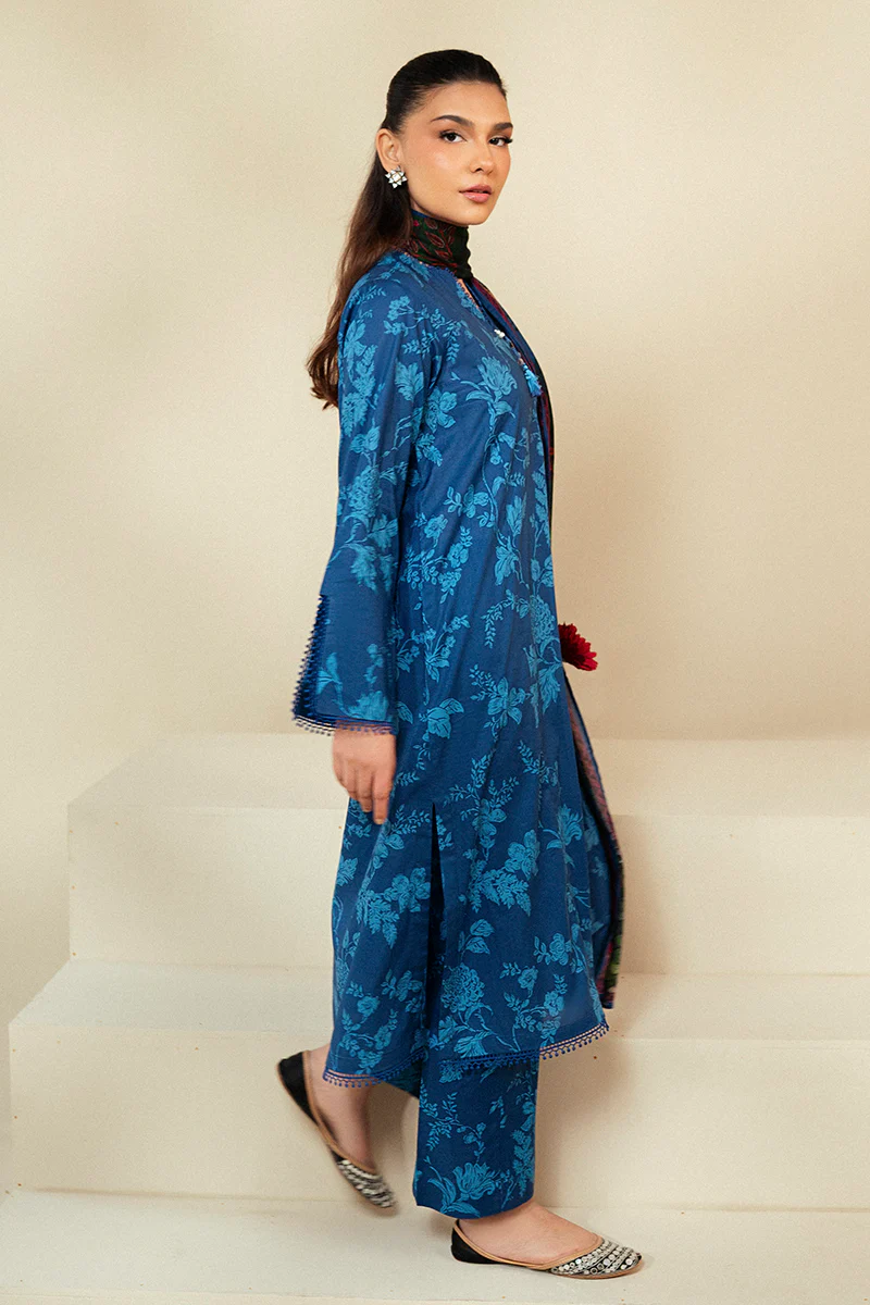 TEAL OAKLEY-3 PIECE LAWN SUIT - Image 6