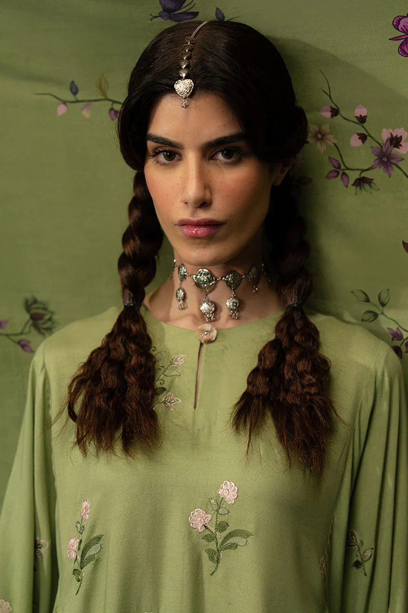 TRANQUIL SAGE-3 PC (SHIRT, TROUSER & DUPATTA) - Image 4