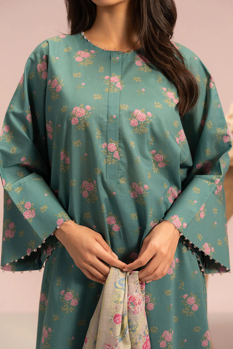 VERDANT CHARM-3PC PRINTED LAWN SUIT - Image 2