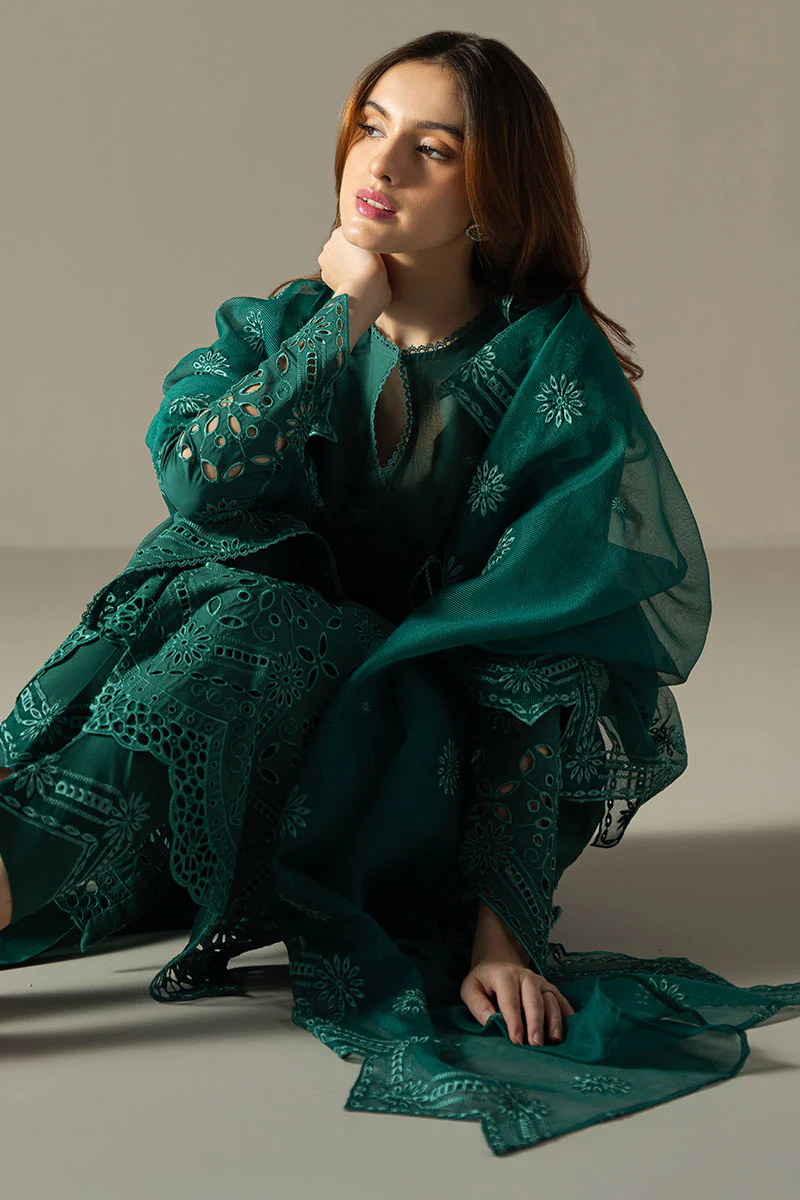 VERDENT FLORA-3PC CHIKANKARI SUIT - Image 6