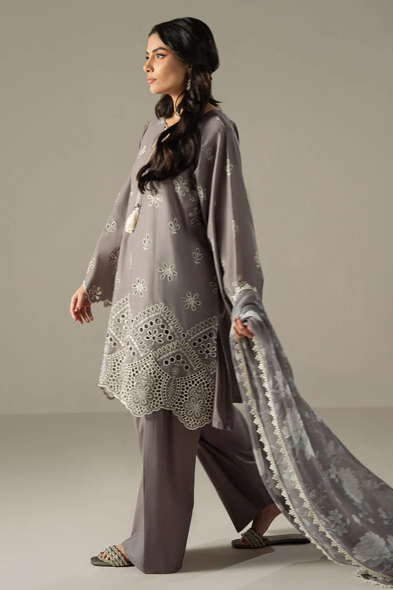 WHISPER ASH-3PC CHIKANKARI SUIT - Image 6