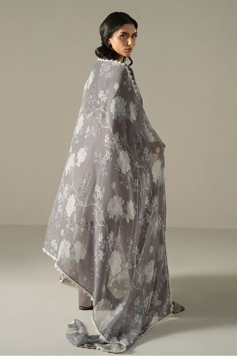 WHISPER ASH-3PC CHIKANKARI SUIT - Image 8