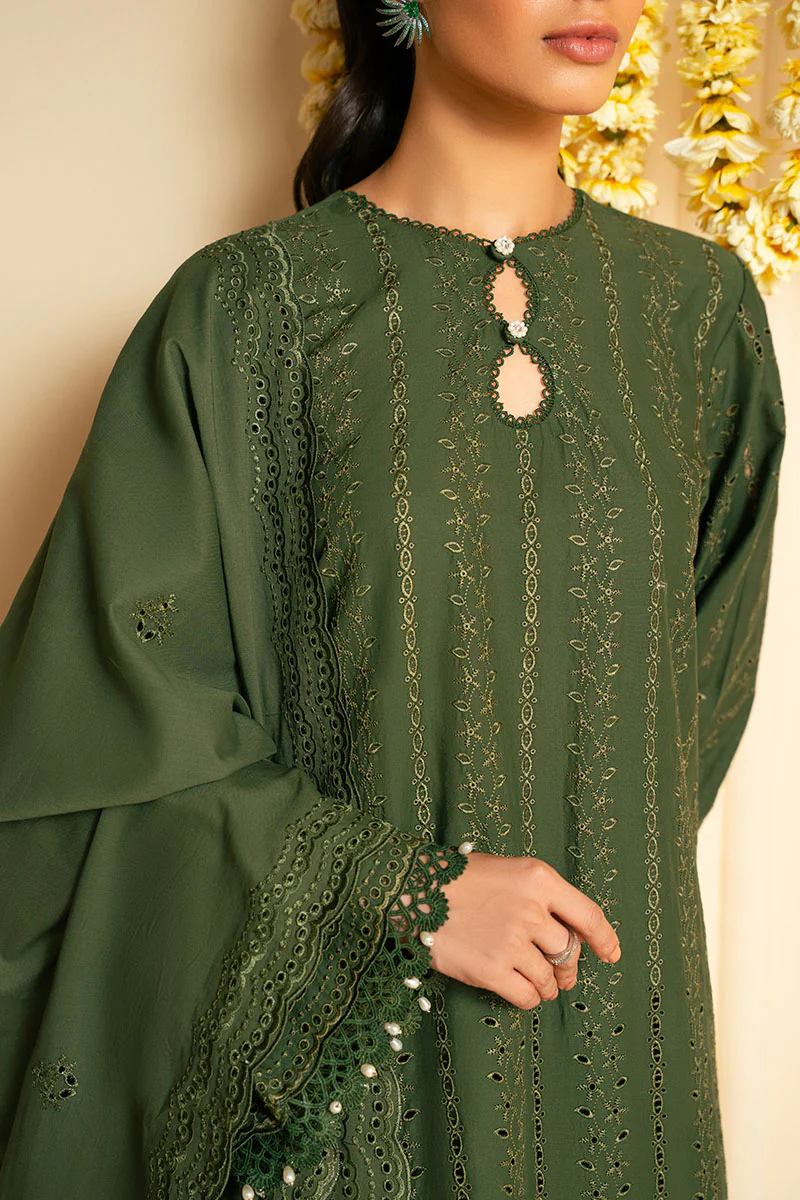 MYSTIC VEIL-3PC CHIKANKARI SUIT - Image 2