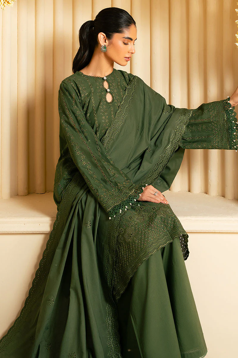 MYSTIC VEIL-3PC CHIKANKARI SUIT - Image 4