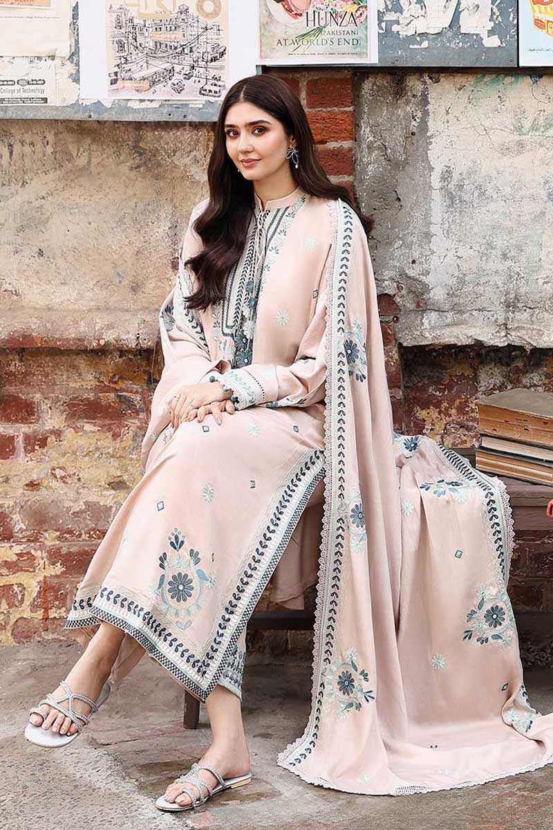 SUBTLE MAZE-3PC MARINA EMBROIDERED SUIT - Image 6