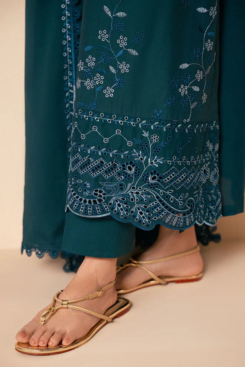 TWILIGHT CHARM-3PC CHIKANKARI SUIT - Image 2
