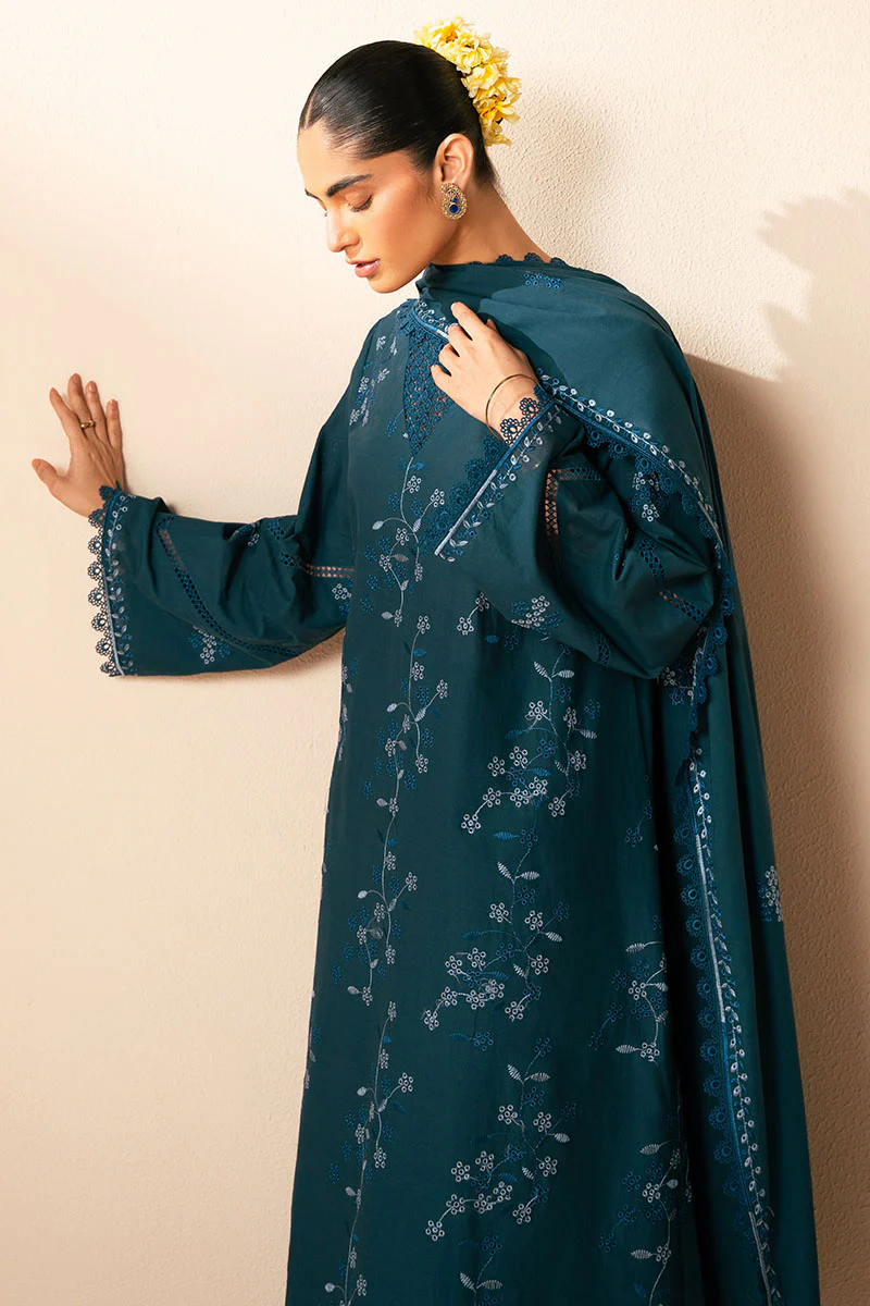 TWILIGHT CHARM-3PC CHIKANKARI SUIT - Image 3