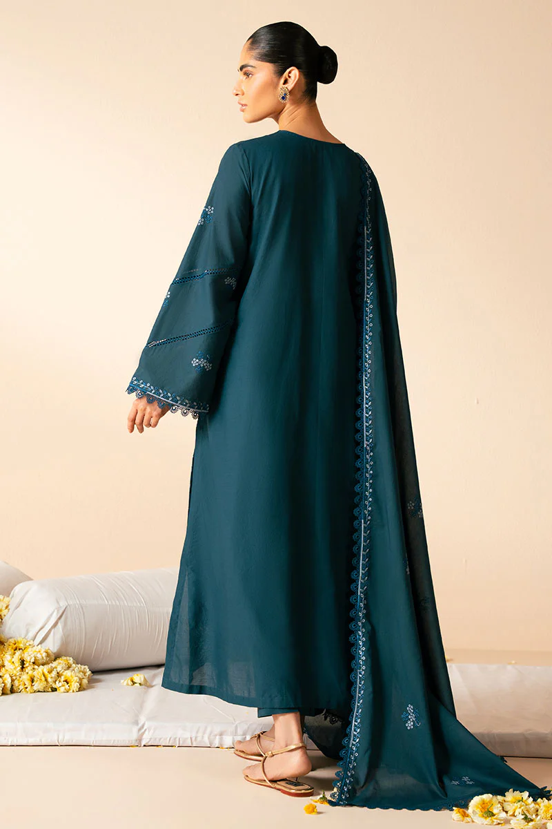TWILIGHT CHARM-3PC CHIKANKARI SUIT - Image 7