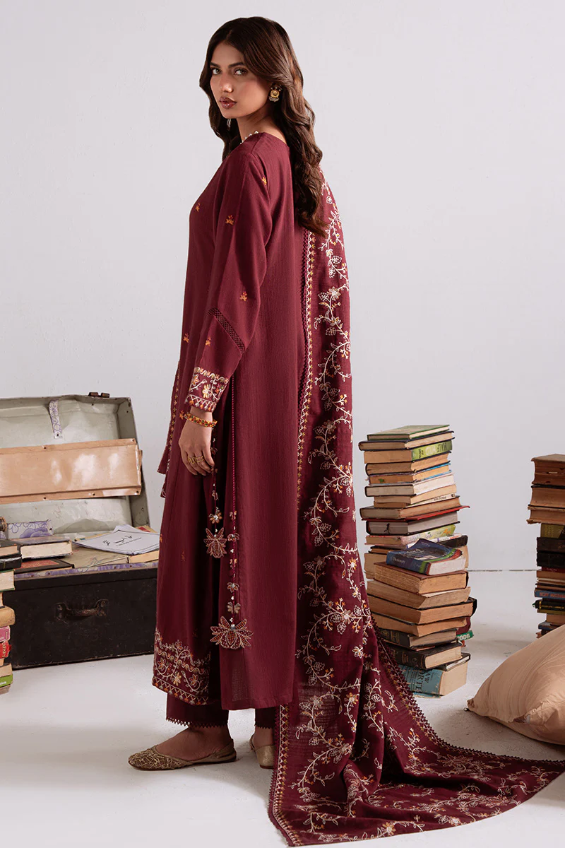 WOVEN ELEGANCE-3PC KHADDAR EMBROIDERED SUIT - Image 5
