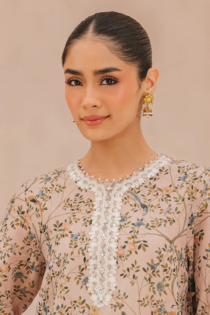 ASH ROSE-2 PIECE (SHIRT & DUPATTA) - Image 2