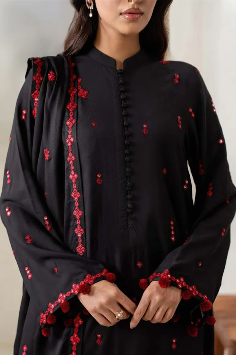 BLACK MUSE-2PC(SHIRT & DUPPATA) - Image 3