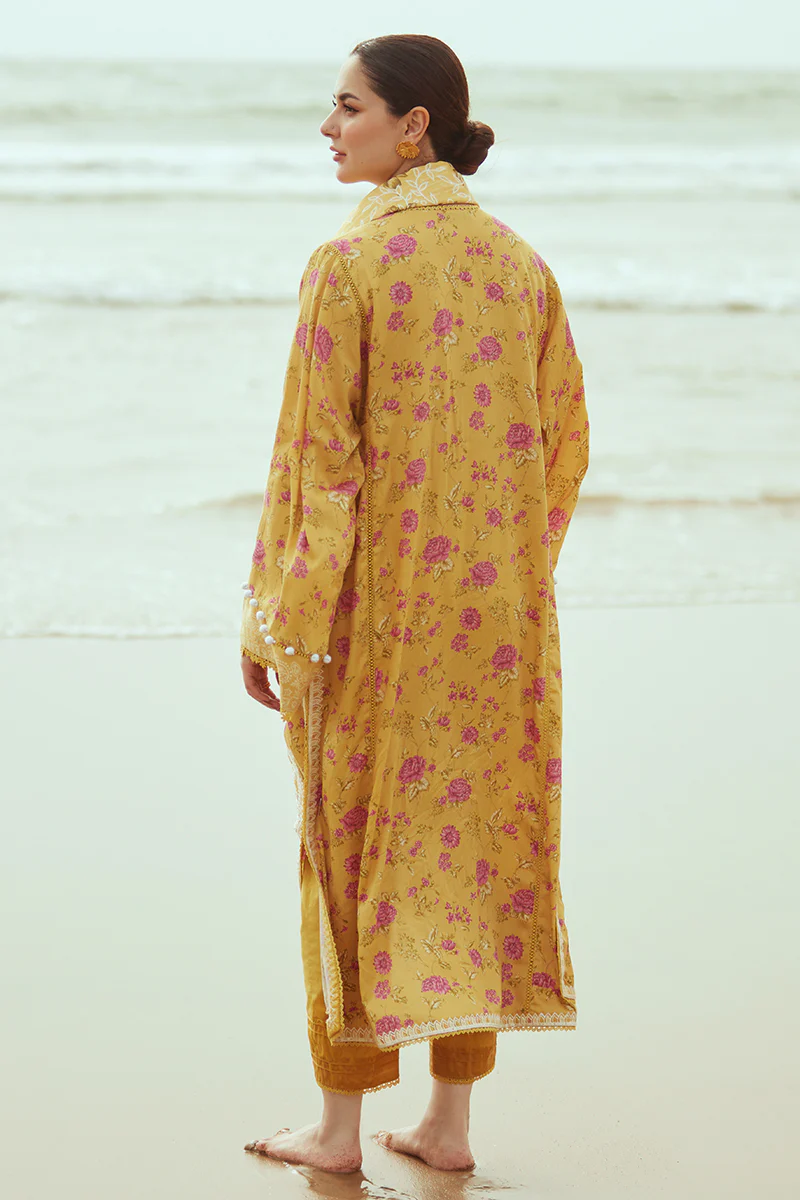 BLOOMING GOLD-3PC (SHIRT, DUPATTA & TROUSER) - Image 2