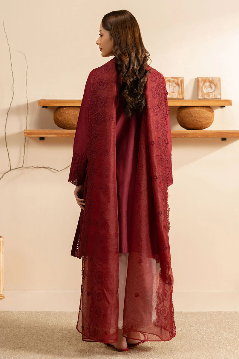 CARMINE GLOW-2 PC (SHIRT & DUPATTA) - Image 8
