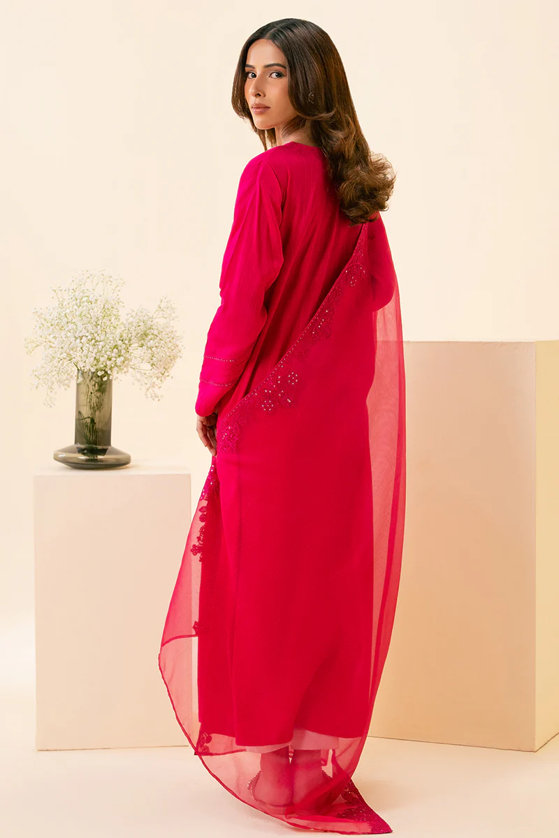 CHIC FUCHSIA-2PC (SHIRT & DUPATTA) - Image 6