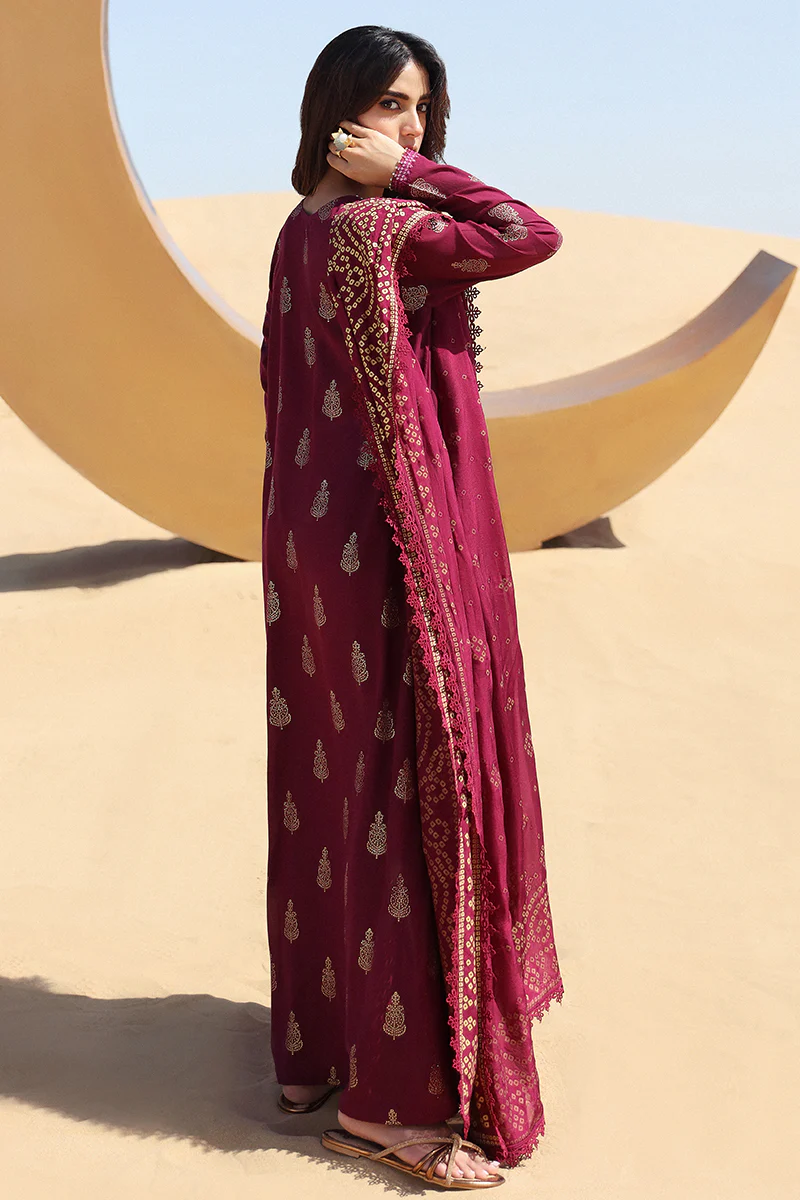 CRIMSON AURA-STITCH 3PC: LAWN EMBROIDERED SUIT - Image 5