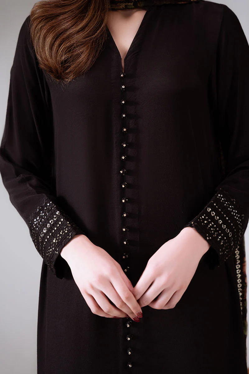 DARK ELEGANCE-2 PC (SHIRT & DUPATTA) - Image 2