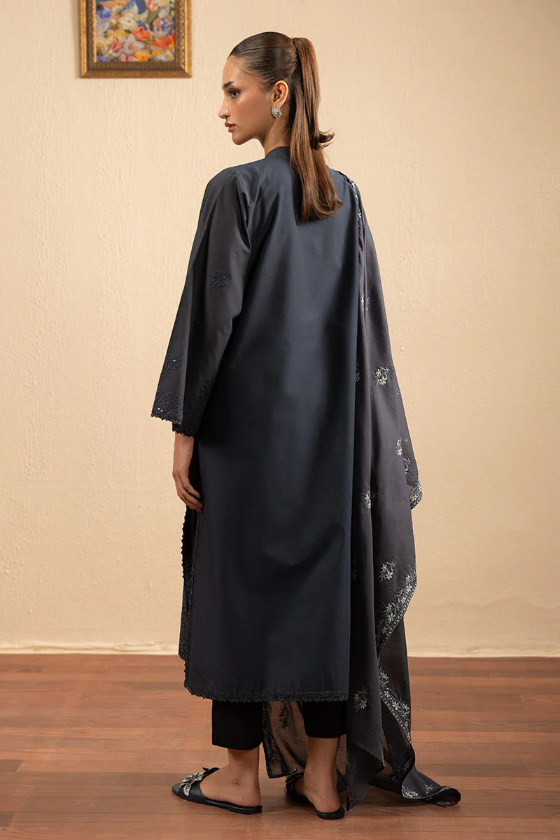 DARK SAPPHIRE-2PC (SHIRT & DUPATTA) - Image 6