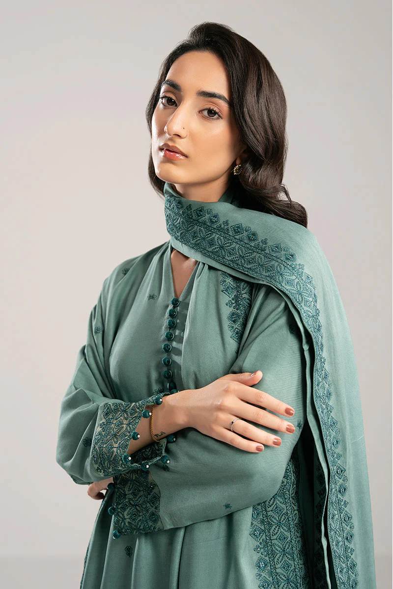 DEEP OCEAN-2PC(SHIRT & DUPPATA) - Image 4