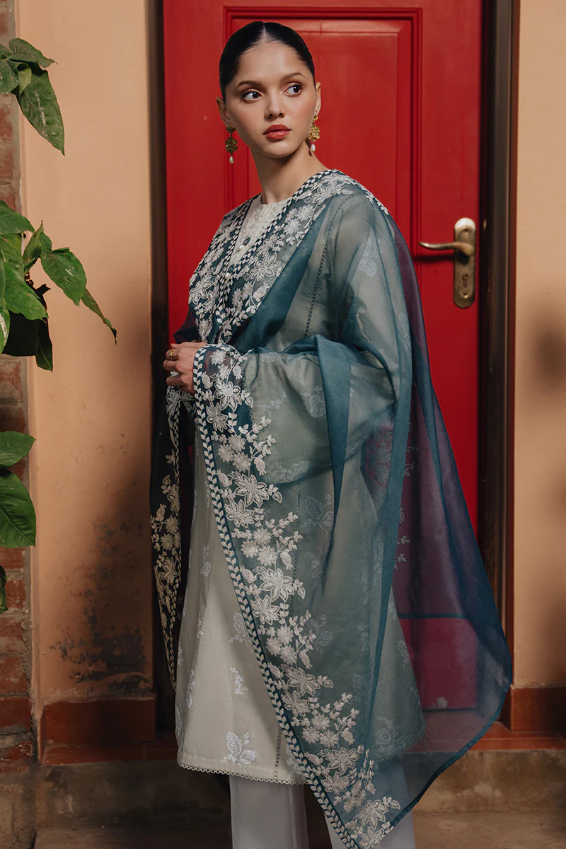 DESERT SAGE-2 PIECE (SHIRT & DUPATTA) - Image 3