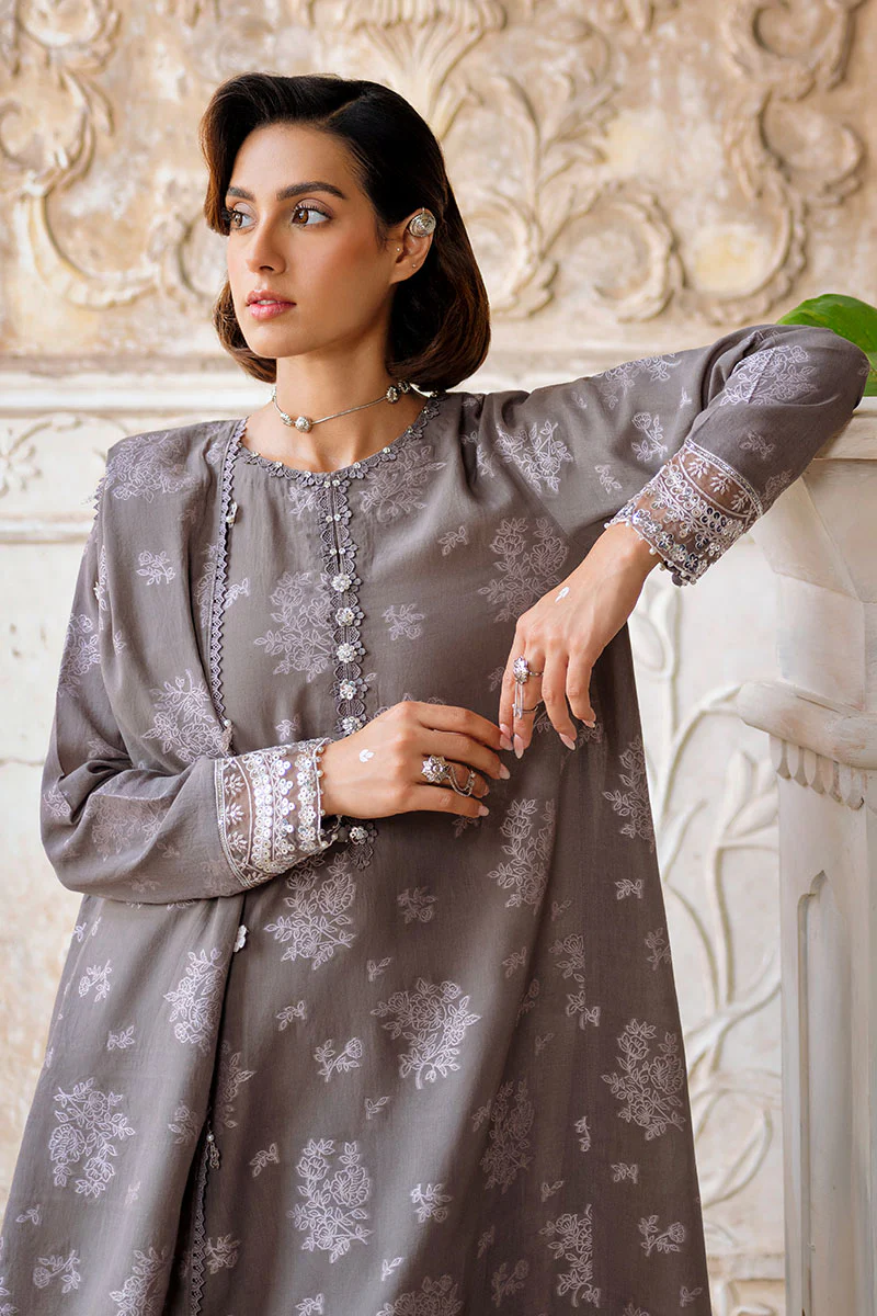 DESERT TAUPE-3PC (SHIRT, TROUSER & DUPATTA) - Image 2