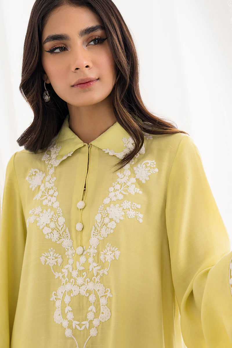 DRIED MOSS-2PC (SHIRT & DUPATTA) - Image 4