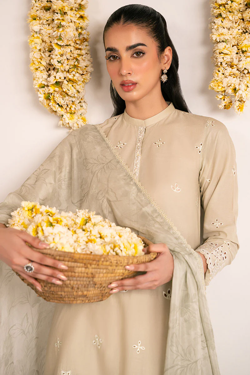 DUSTY AQUA-2PC (SHIRT & DUPATTA) - Image 4