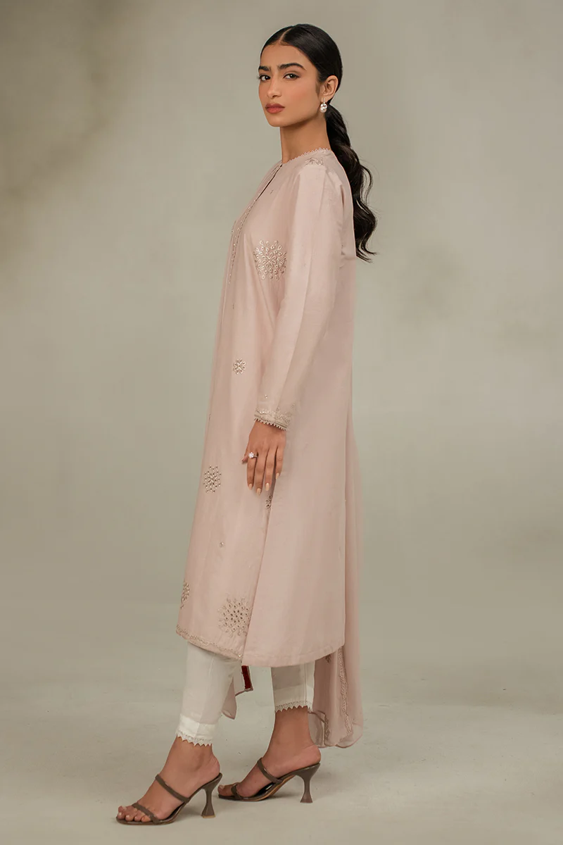 ECRU FAWN-2PC (SHIRT & DUPATTA) - Image 4