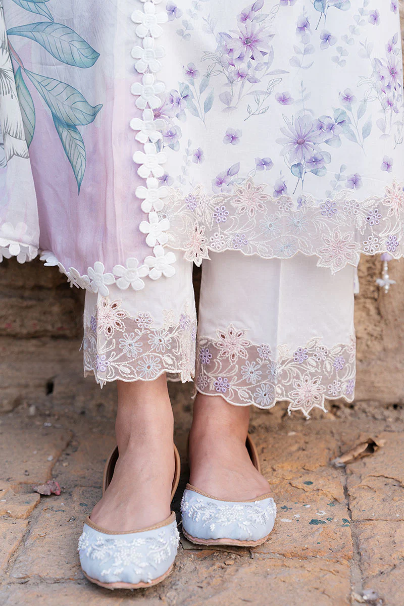 FLORAL HAZE - 3PC (SHIRT, TROUSER & DUPATTA) - Image 4