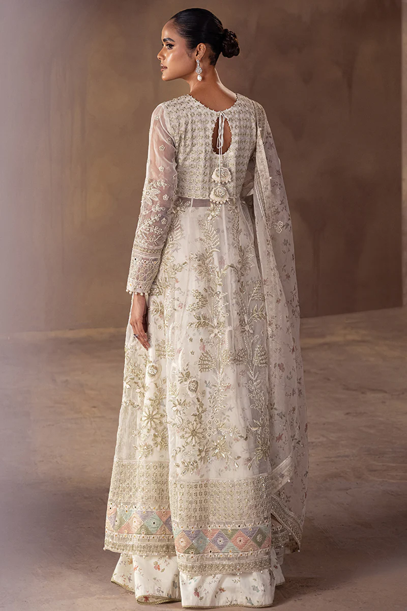 GHAZAL-3PC ORGANZA EMBROIDERED PRET - Image 3