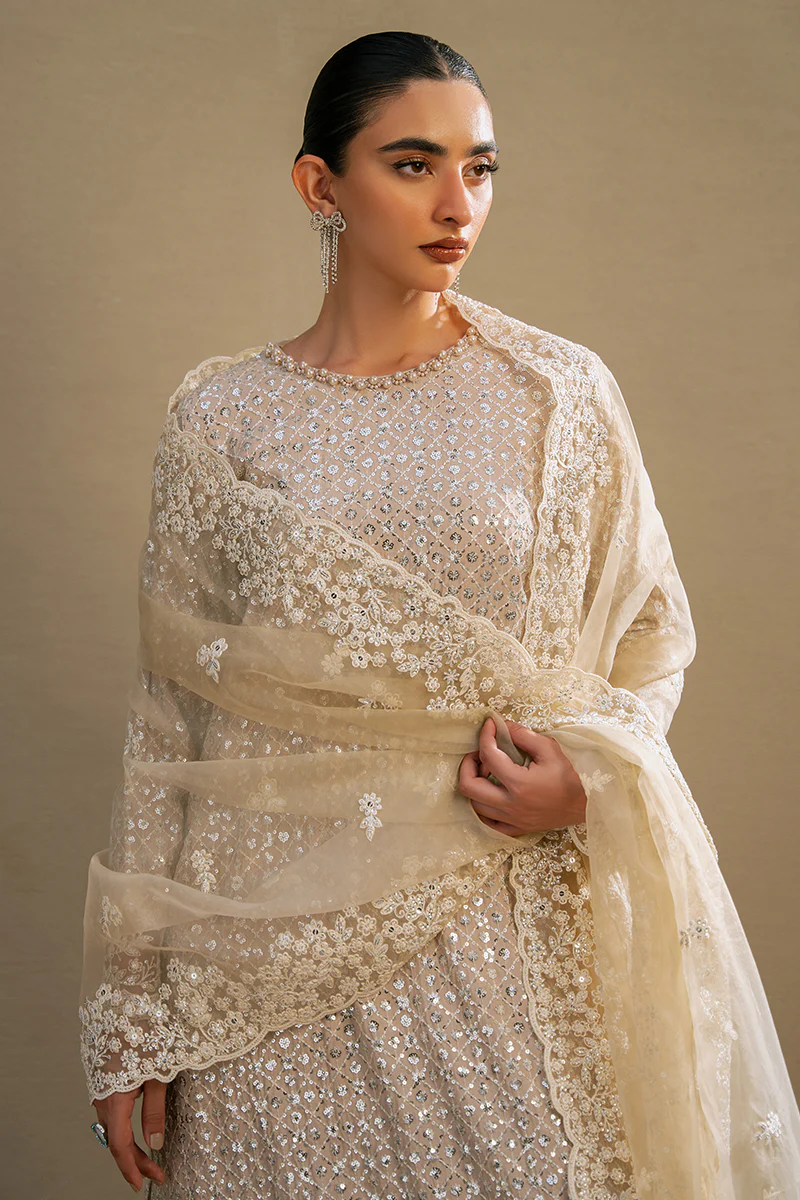 GLAMOUR GLINT-3PC SILK EMBROIDERED PRET - Image 6