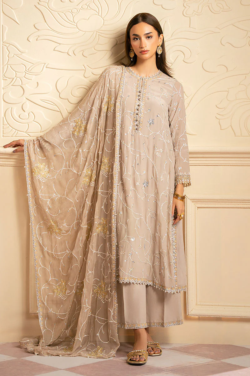 GOLD MUSE-3PC (SHIRT, TROUSER & DUPATTA) - Image 3