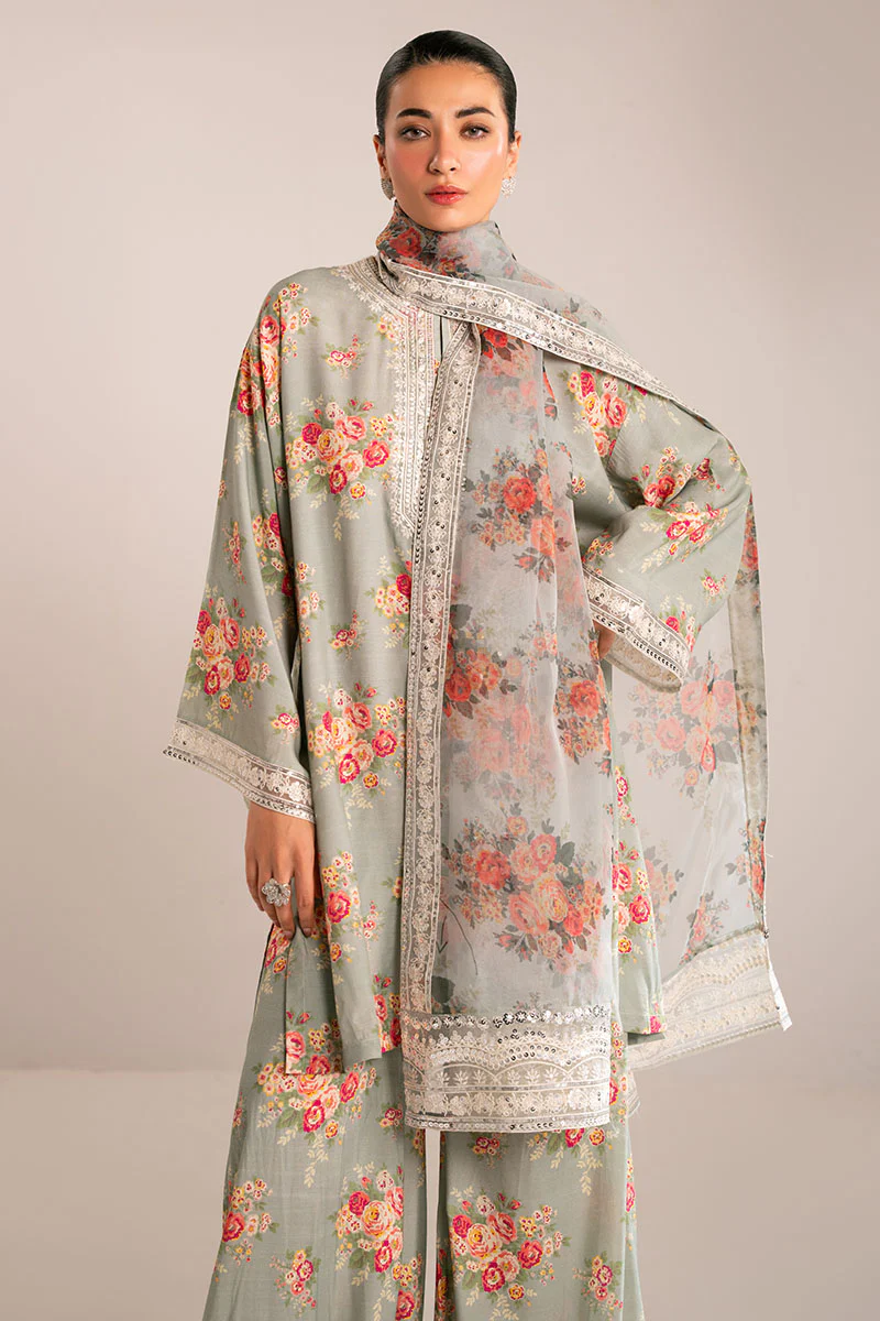 GREY MIST-3PC (SHIRT, TROUSER & DUPATTA) - Image 4