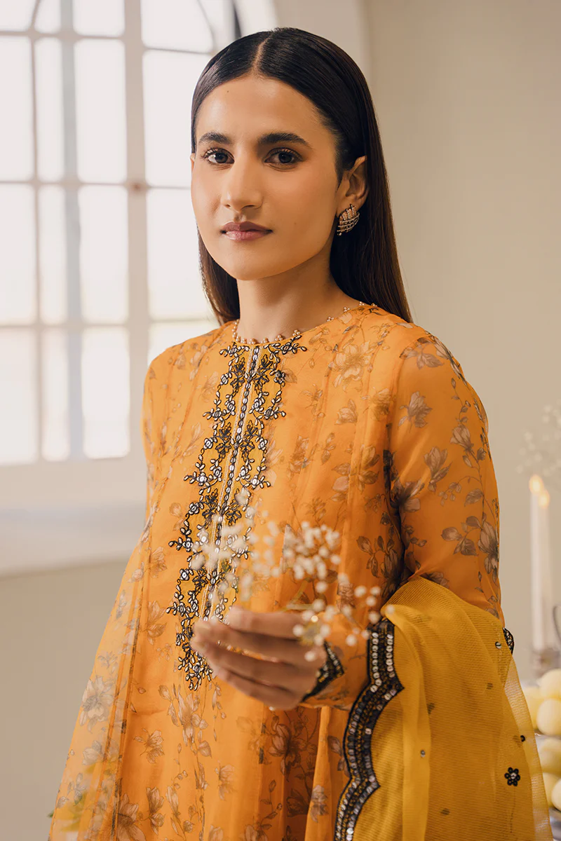 HARVEST GOLD-2PC (SHIRT & DUPATTA) - Image 7
